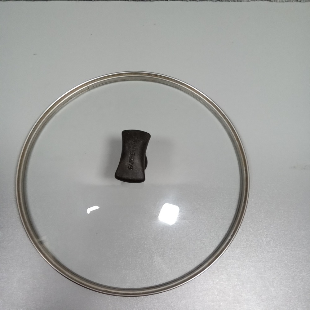Farberware 9.25 Inch‎ Replacement Glass Lid with Stainless Steel Rim and Knob